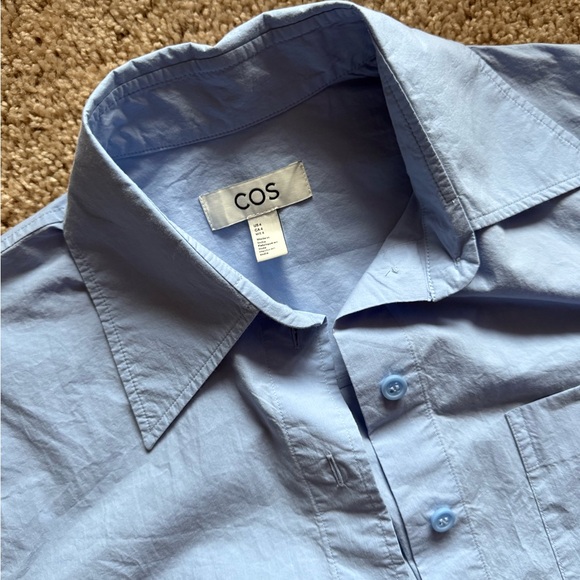 COS Elegant Black and Light Blue Shirts Quality Cotton Like New Condition US 4 - Picture 5 of 10